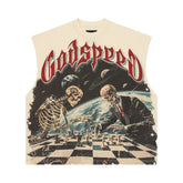 Godspeed Checkmate Sleeveless Tee Bone