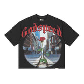 Godspeed Concrete Rose Tee Black