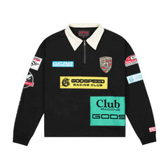 Godspeed GRC Quarter Zip Polo Black