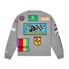 Godspeed GRC Quarter Zip Polo Grey