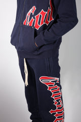 Godspeed Navy Red Sweatsuit Hoodies & Sweatpants Set
