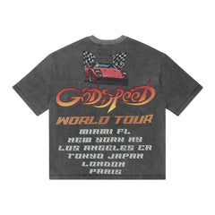 Godspeed South Beach Drive Miami Superrun Grey Wash Tee