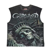 Godspeed Sunken Liberty 2 Sleeveless Tee Black