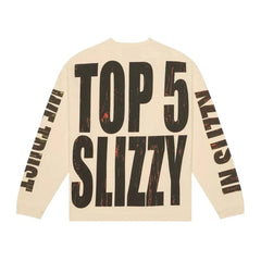 Godspeed Top 5 Slizzy Long Sleeve Tee Bone
