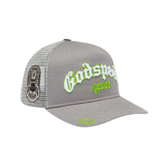 Godspeed Trucker Hat Grey Lime