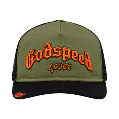 Godspeed Trucker Hat Olive Orange