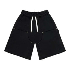 Godspeed Carpenter Distressed Shorts Flat Black