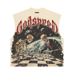 Godspeed Checkmate Sleeveless Tee Bone