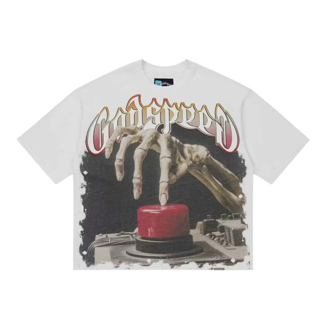 Godspeed Code Red Tee Snow White
