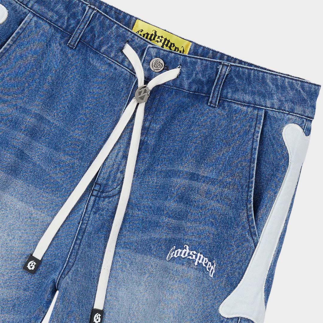 Godspeed Femur Denim Shorts Blue