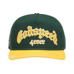 Godspeed Forever Trucker Hat Green Yellow