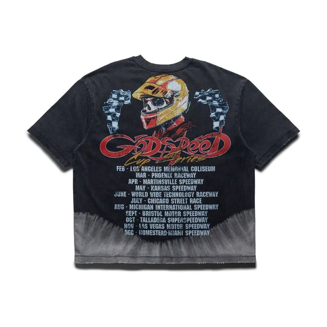 Godspeed F.T.W. Tee Black Bleached Wash