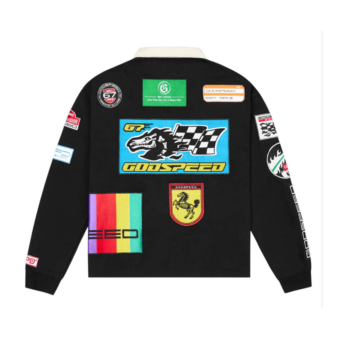 Godspeed GRC Quarter Zip Polo Black