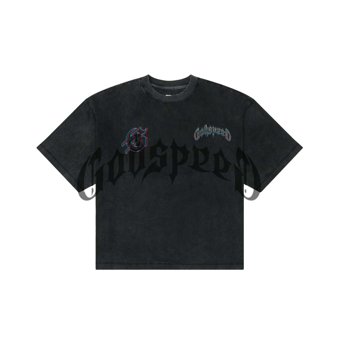 Godspeed Natural Disaster Tee Grey Wash