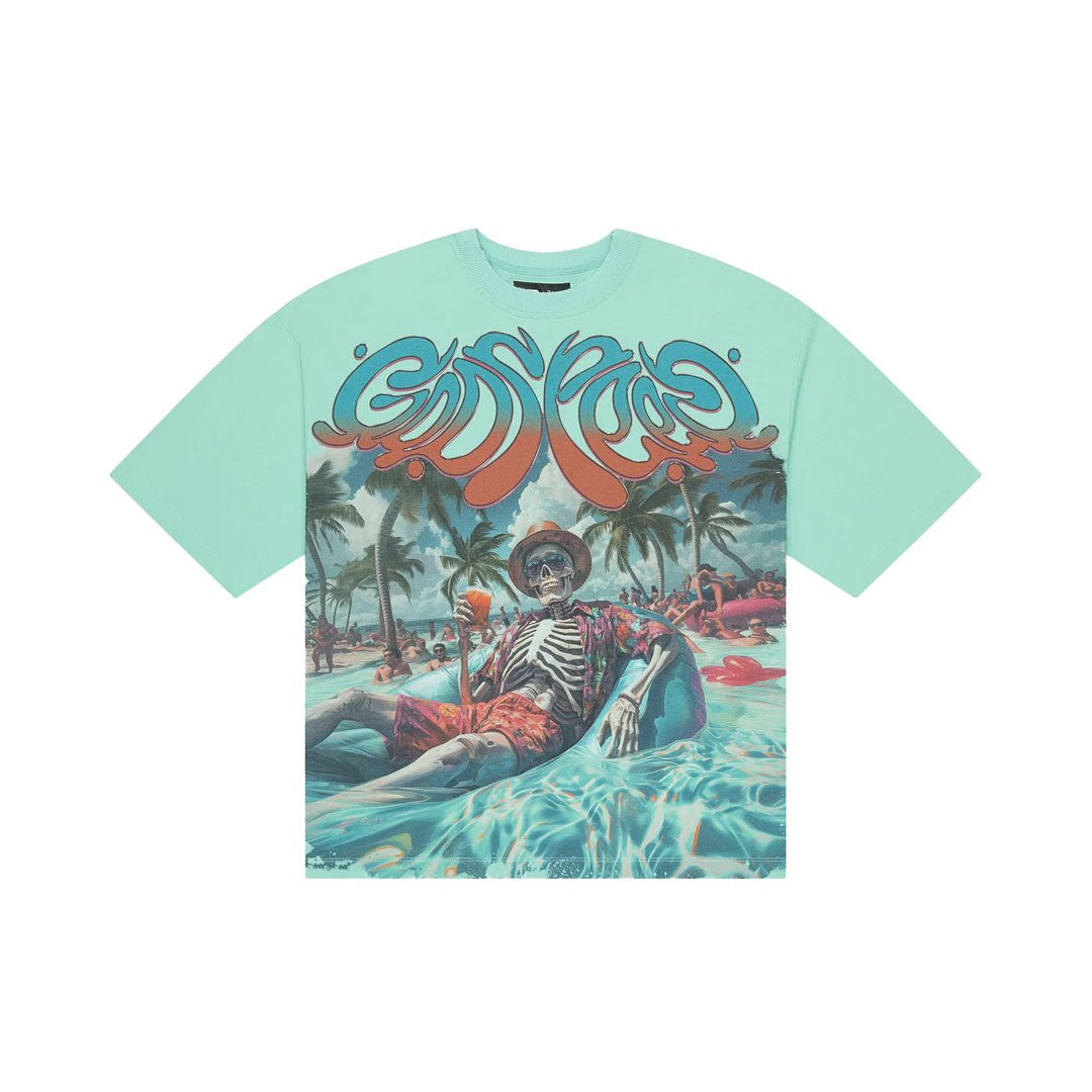 Godspeed Pool Party Teal Tee