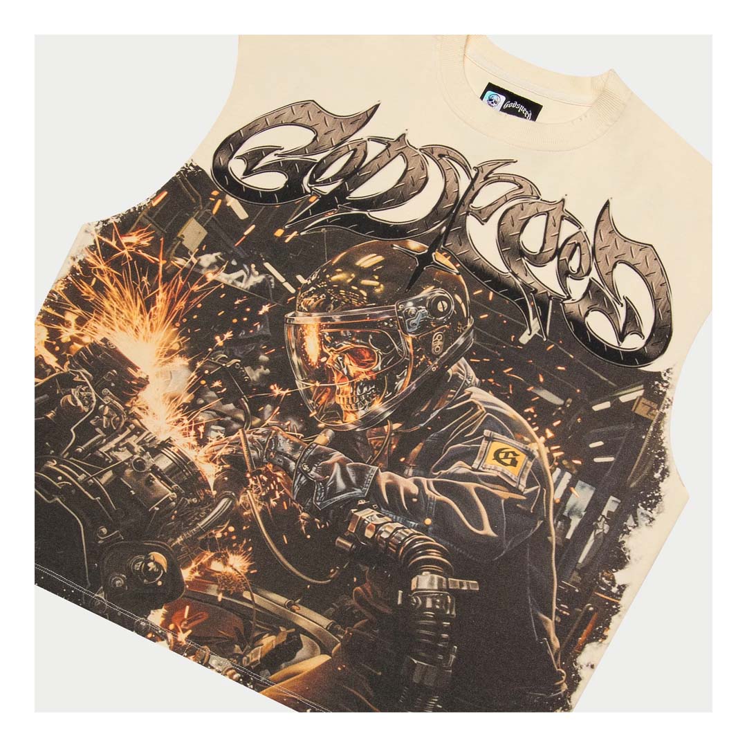 Godspeed Steel Sharpens Steel Bone Long Sleeve Tee