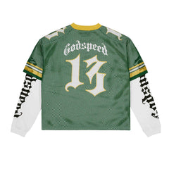 Godspeed TD Layered Jersey Long Sleeve Green Yellow White
