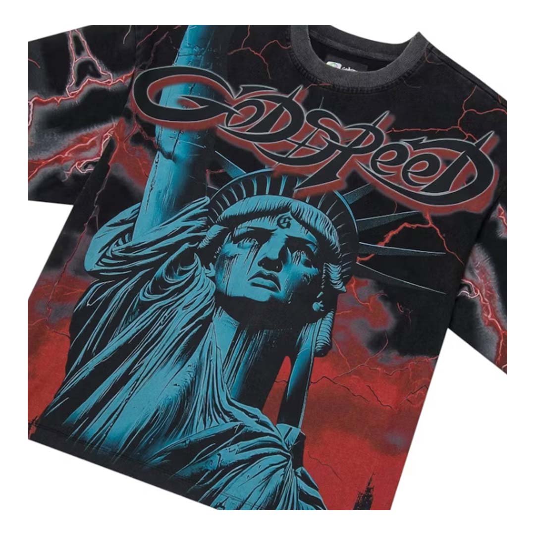 Godspeed Voltage Black Red Tee